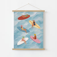 Surf Girls Wall Art