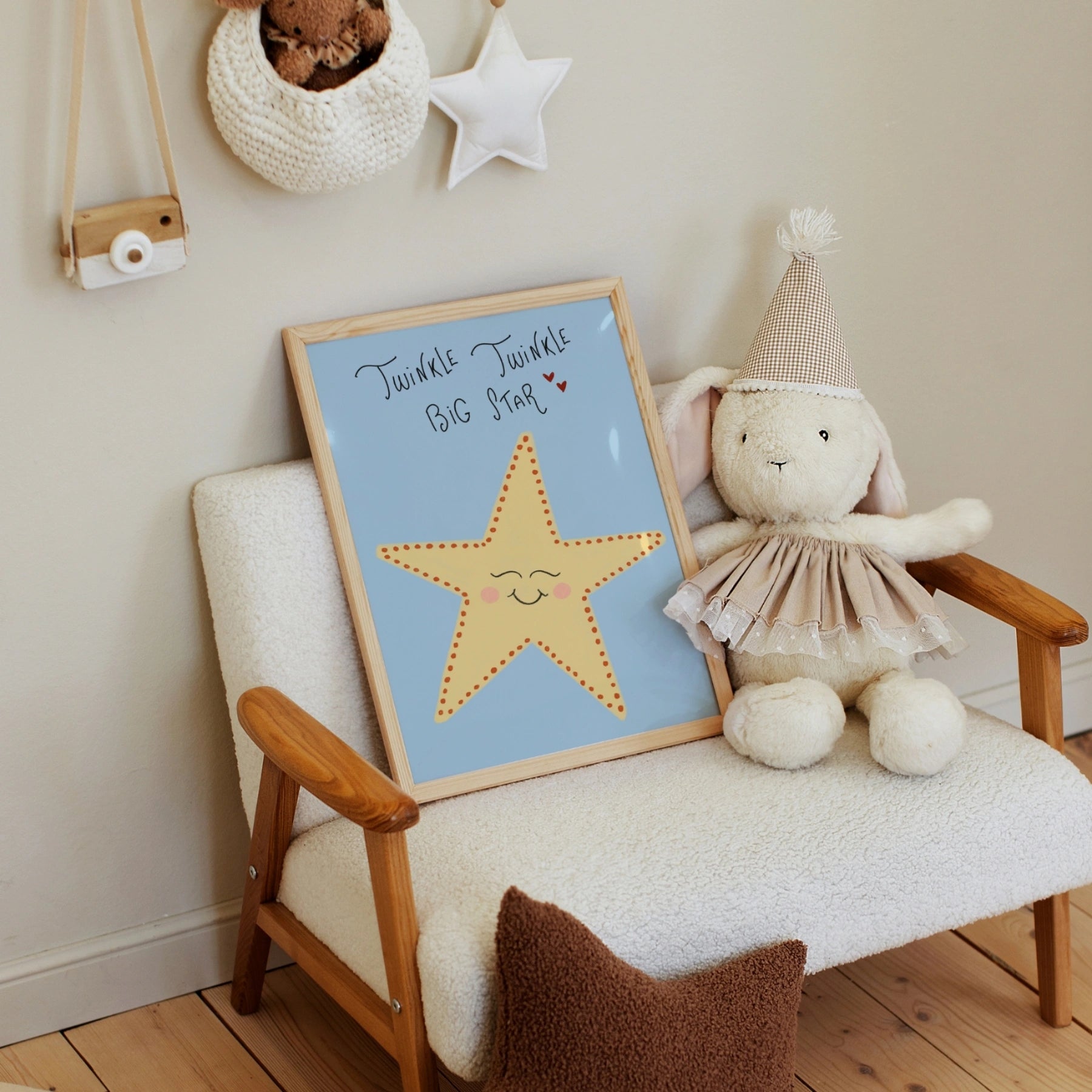 Impression de chambre d'enfant éléphant - Décoration murale Dream Big Little One