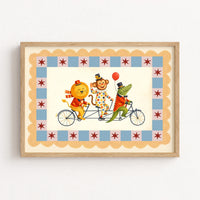 Circus Animal Parade Nursery Print, Circus Nursery Decor