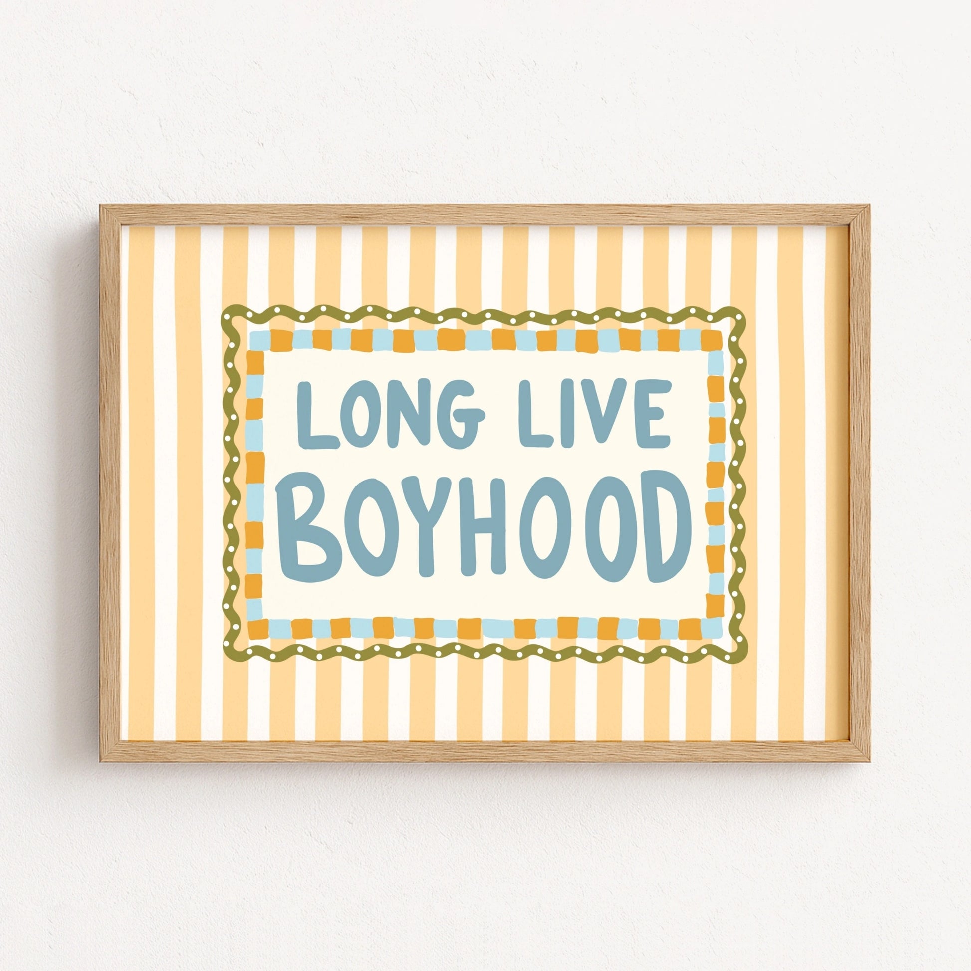 Long Live Boyhood Nursery Print