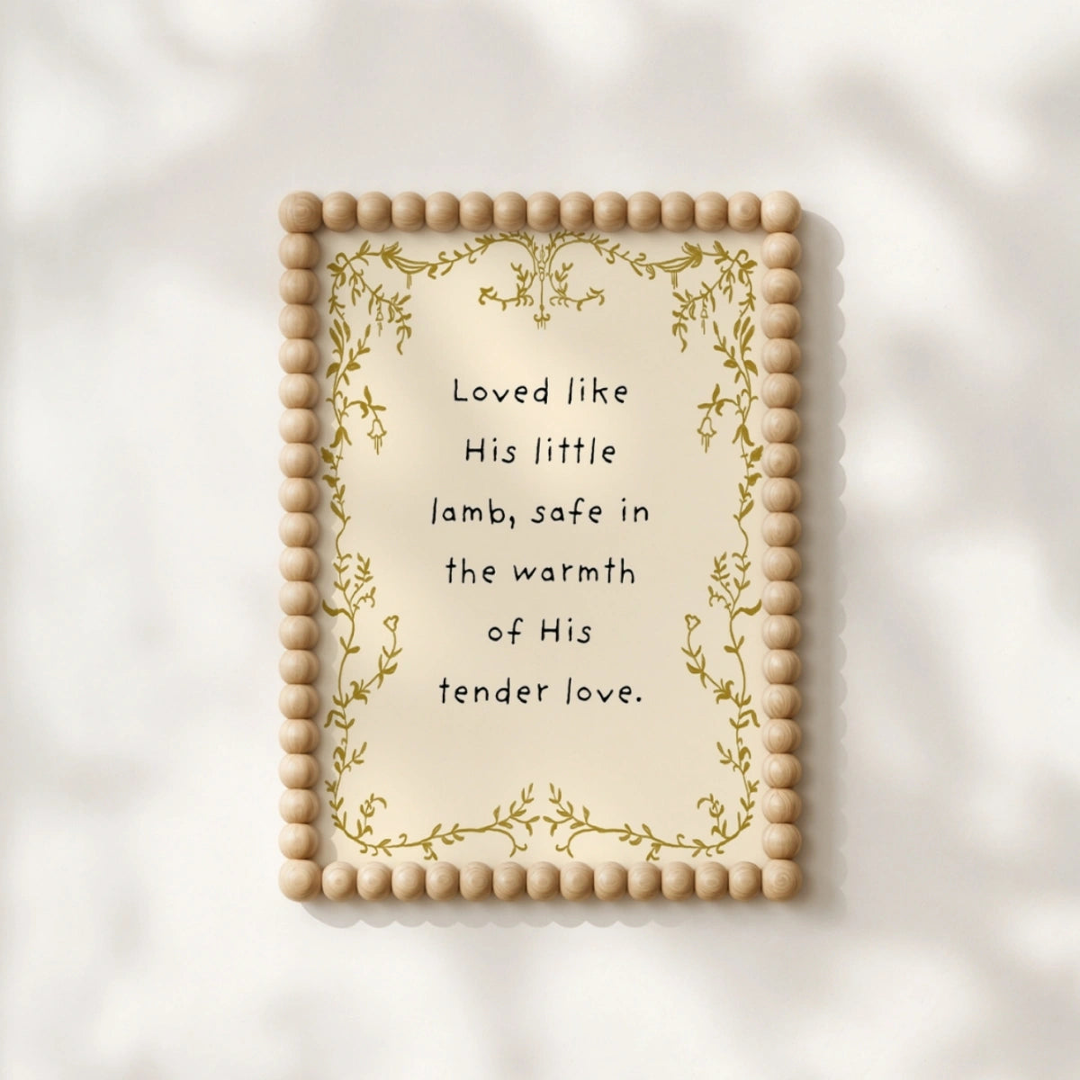 Gentle Faith Message, Christian Nursery Decor