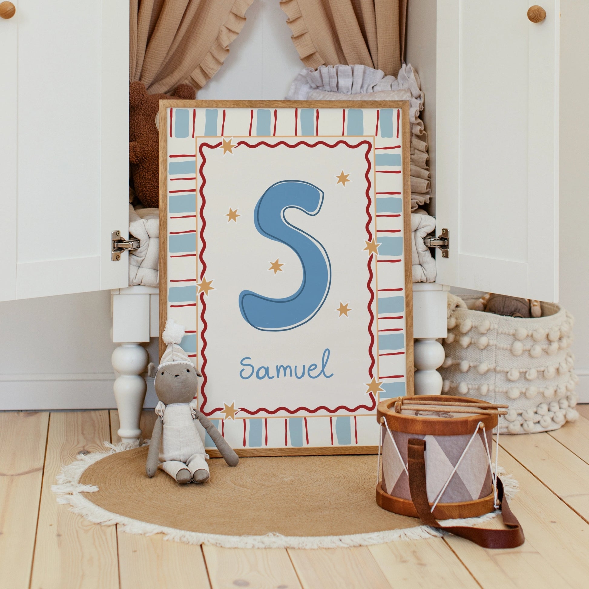 Personalized Nursery Name Wall Print