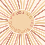 Retro Sun Rays – Nursery & kids wall art