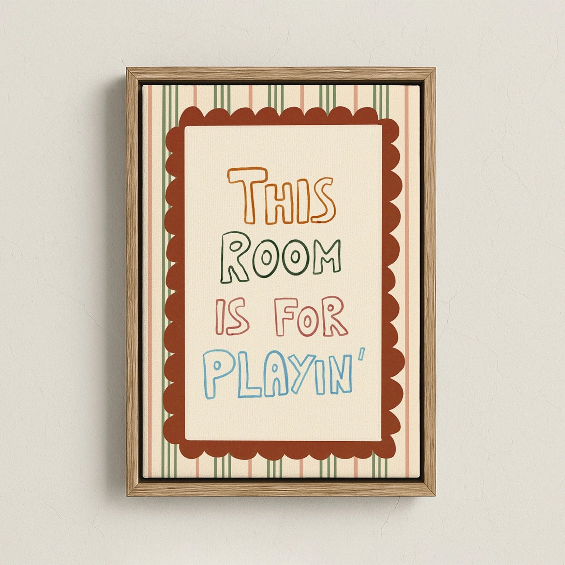 Impresión en Lienzo de Guardería Esta Habitación es para Jugar