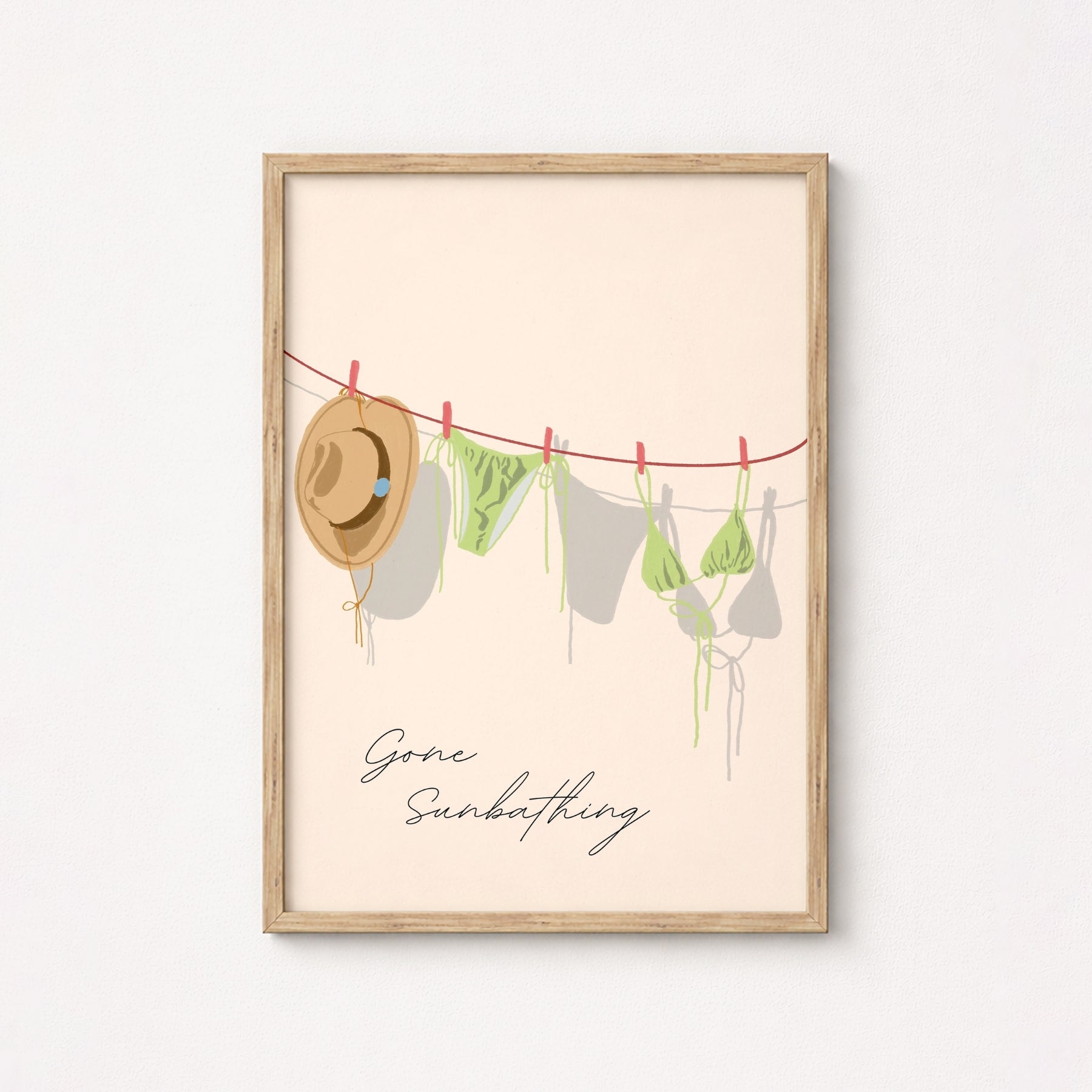 Gone Sunbathing Wall Art