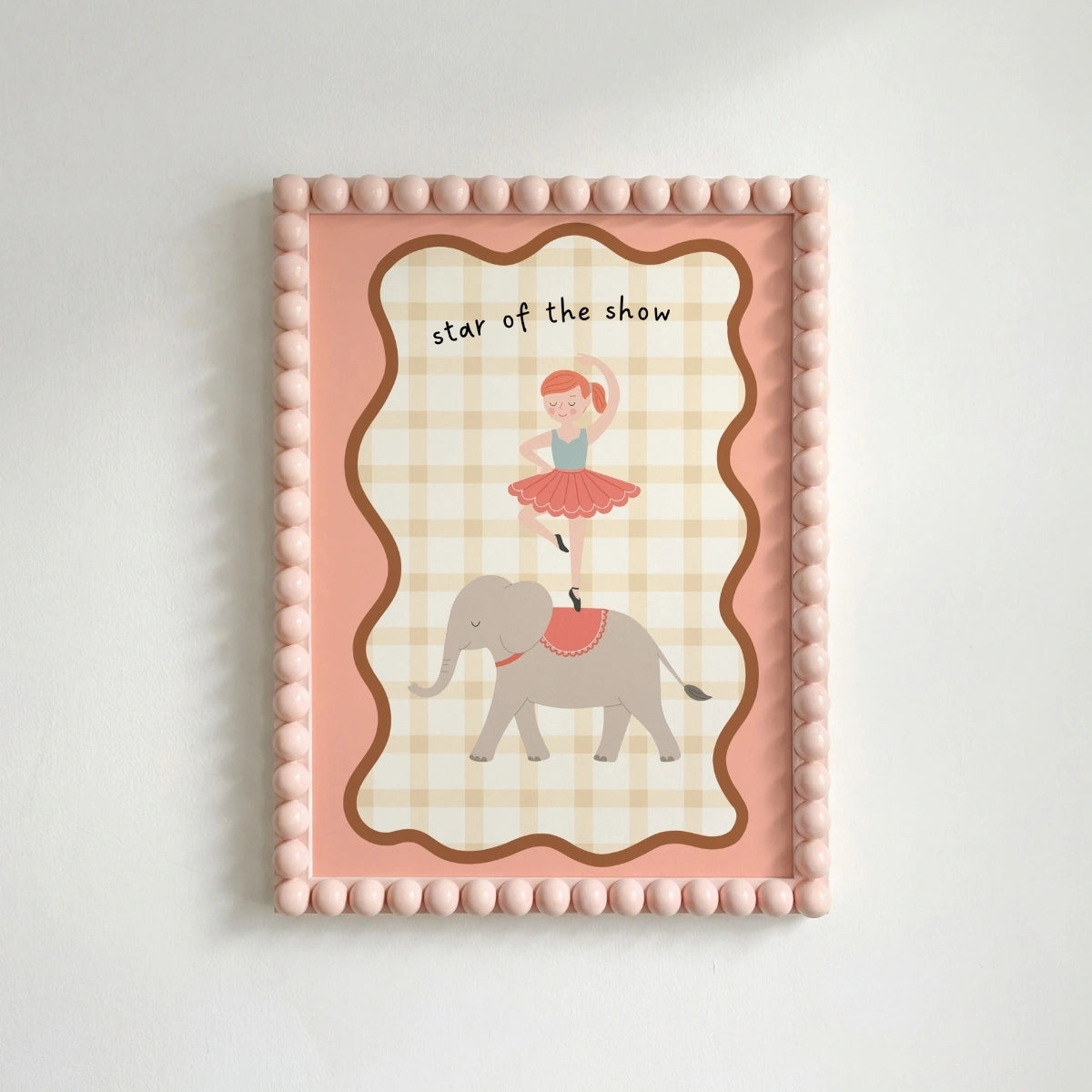 Star of the Show Nursery Print - Circus Elephant and Ballerina Wall Art, Circus Nursery Decor