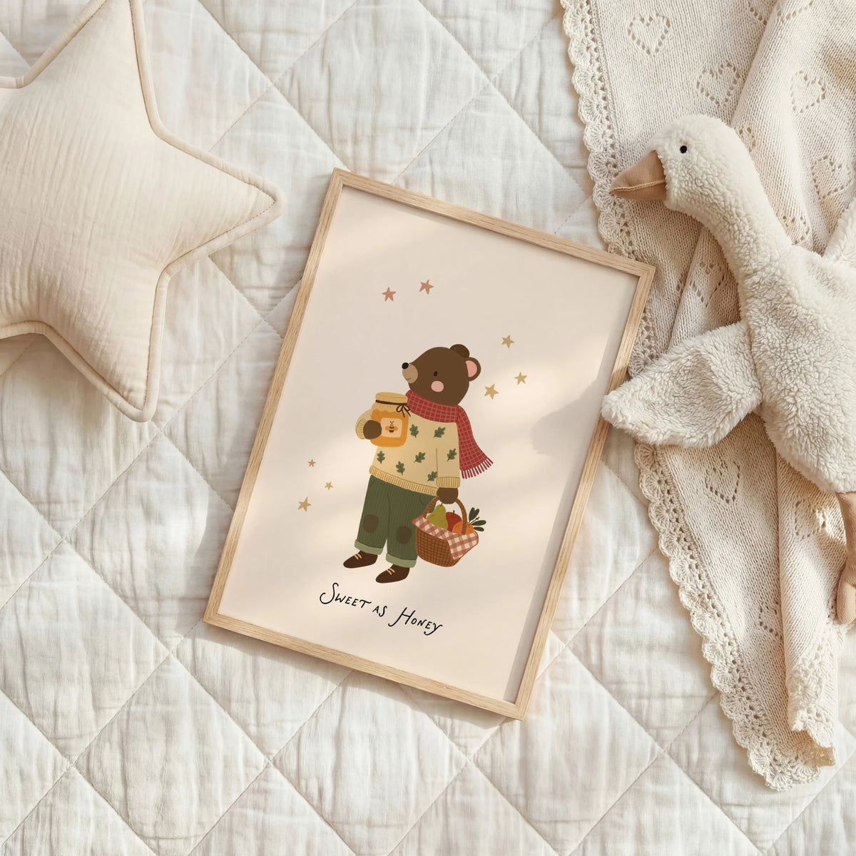 Sweet as Honey Bear – Nursery & Kids Wall Art