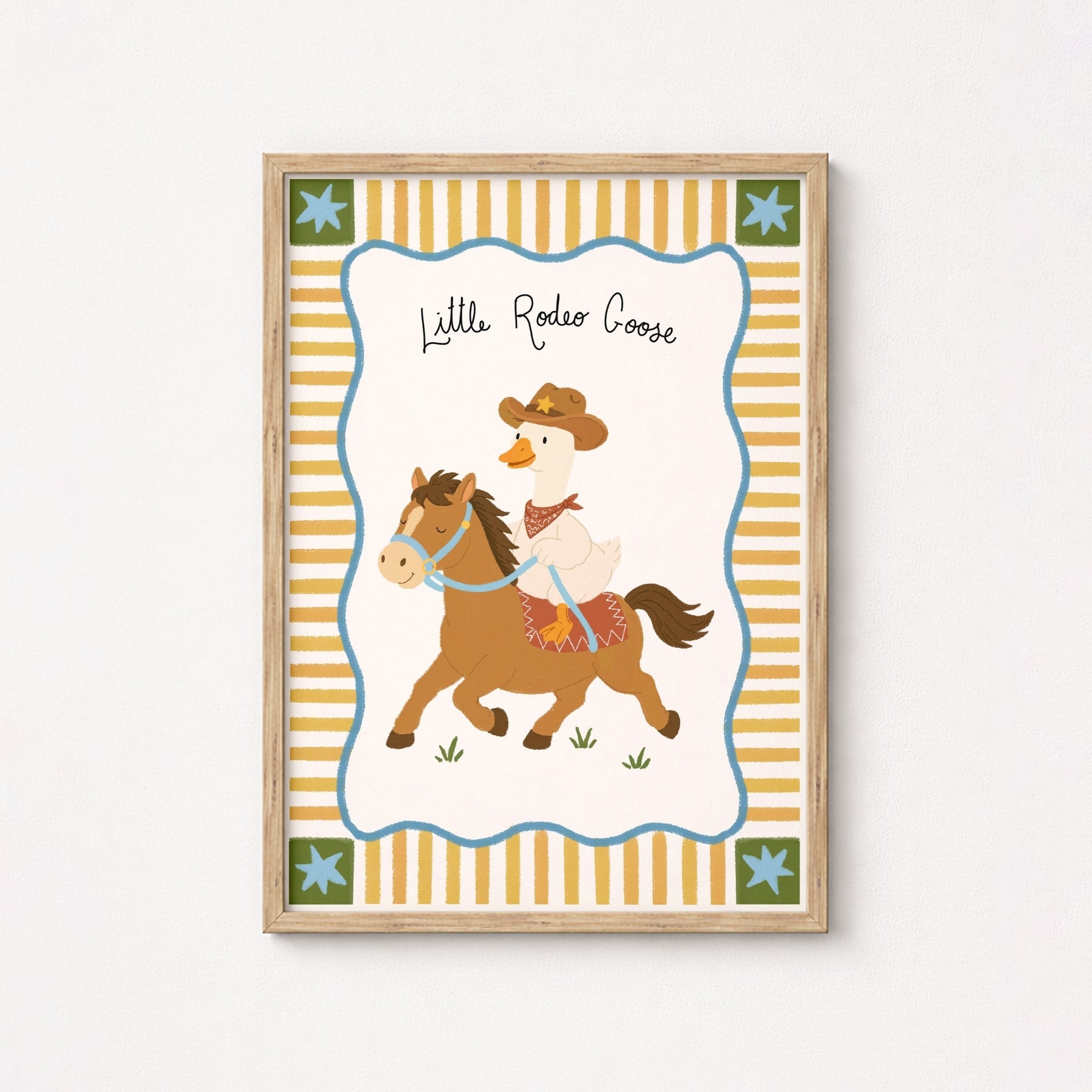 Little Rodeo Goose Nursery Wall Art