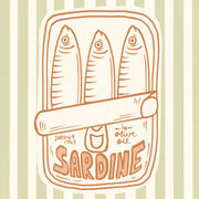 Sardine green Stripes – Kitchen Wall Art