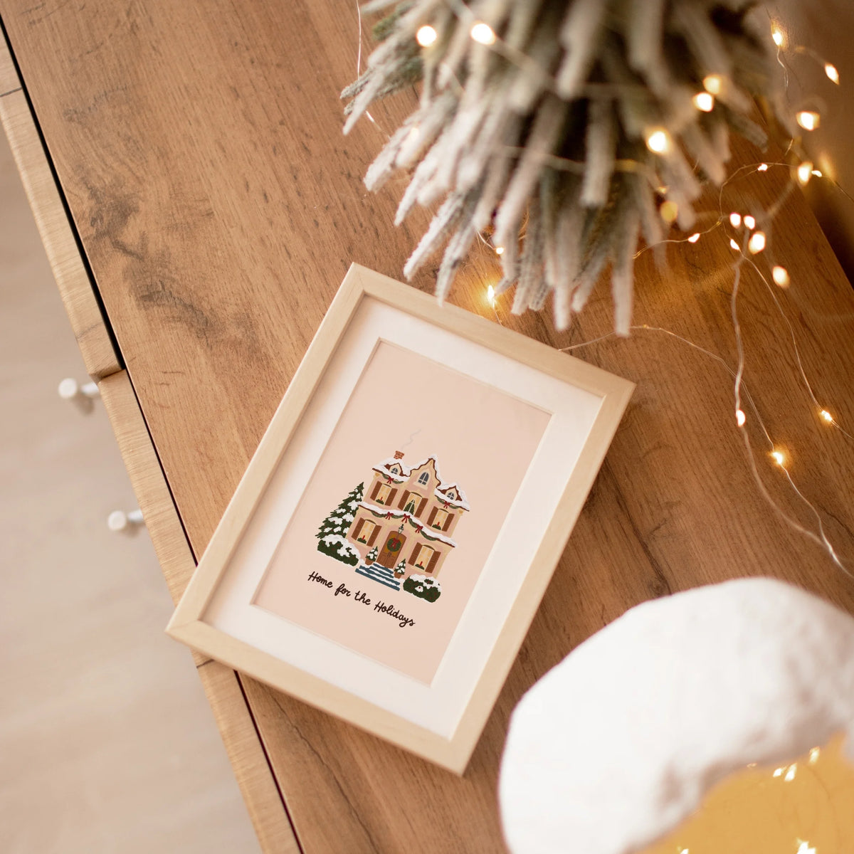 Home for the Holidays Cottage – Christmas Wall Art