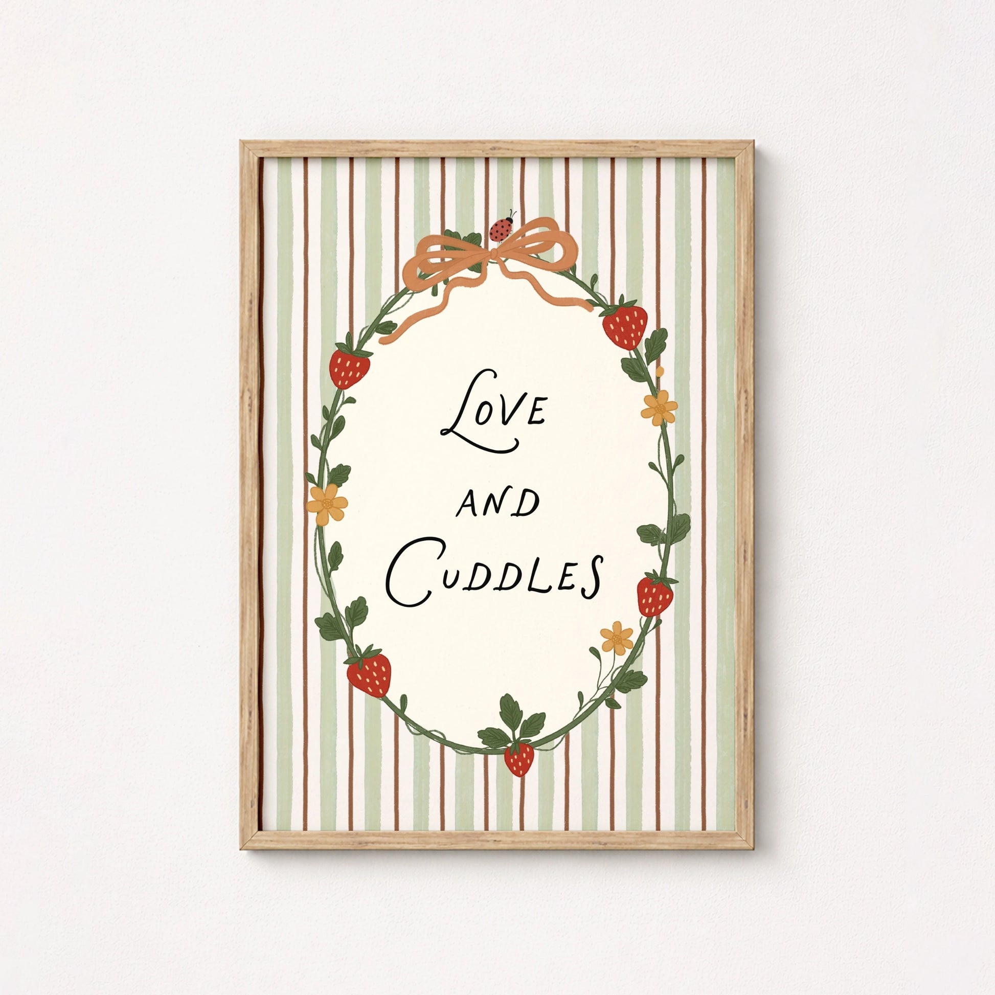 Arte murale con dolce citazione cottagecore
