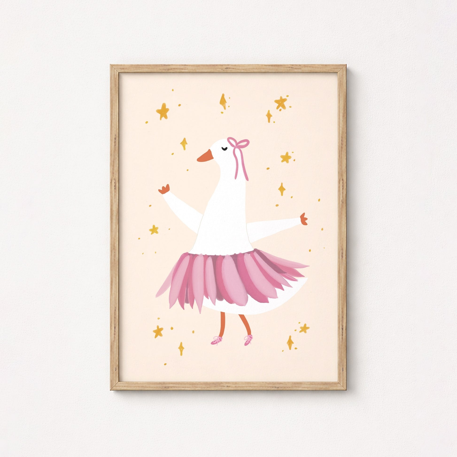 Ballet Goose Nursery Print