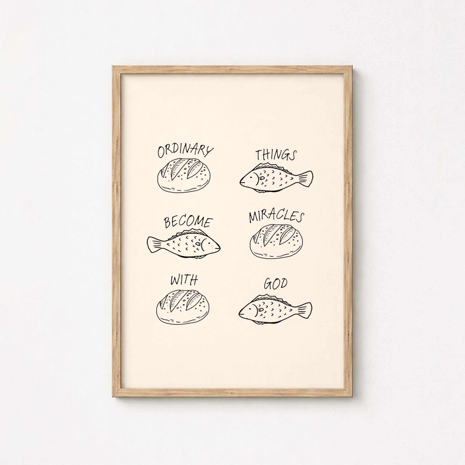 Ordinary Things Become Miracles – Christian Wall Art, Christian Wall Decor