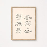 Ordinary Things Become Miracles – Christian Wall Art, Christian Wall Decor