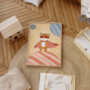 Superhero Tiger Space – Nursery & kids wall art