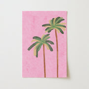 Pink Palm Trees – Coastal Wall Art