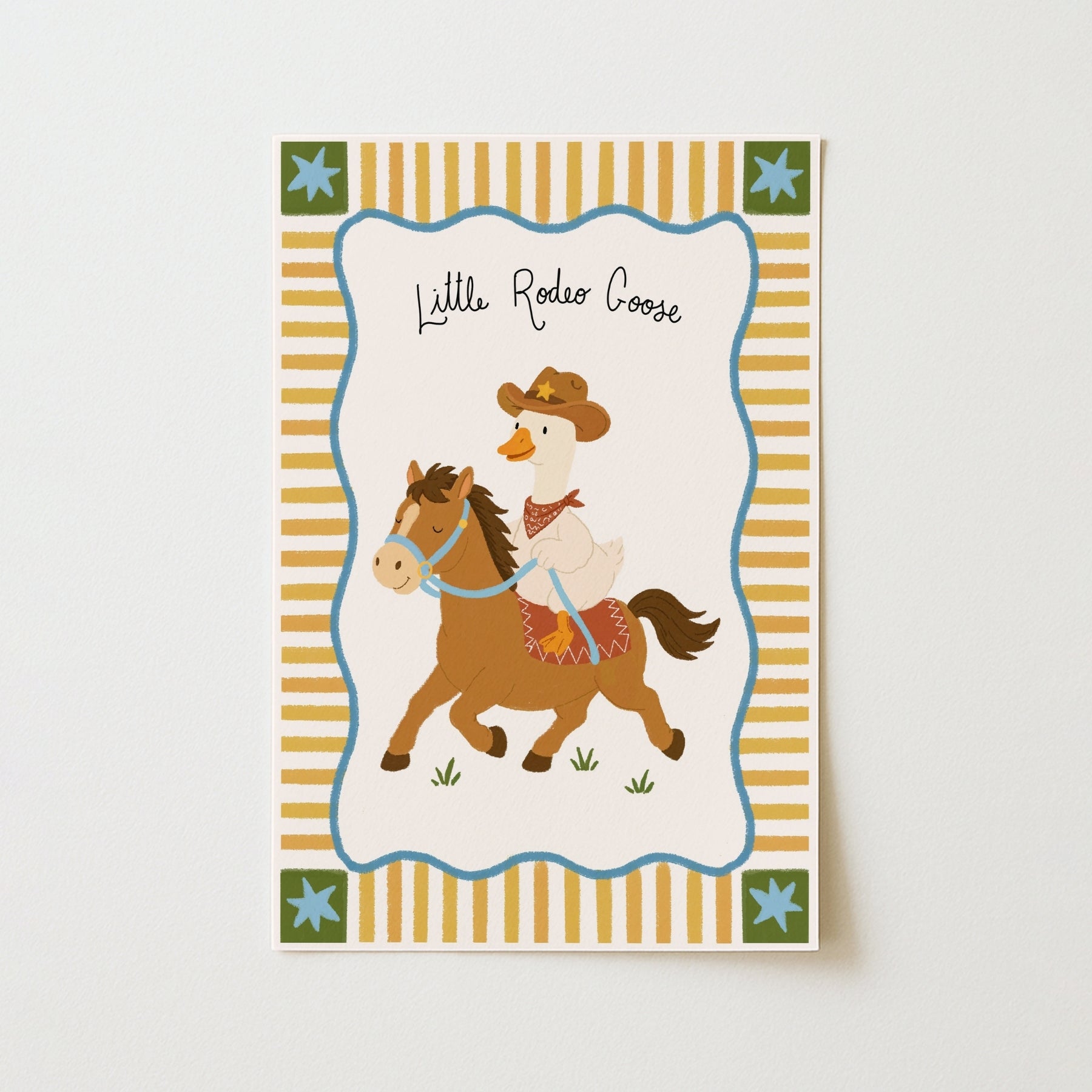 Little Rodeo Goose Nursery Wall Art