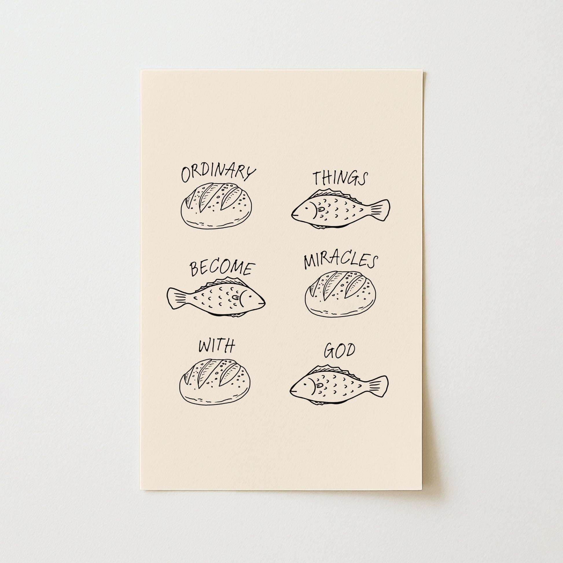 Ordinary Things Become Miracles – Christian Wall Art, Christian Wall Decor