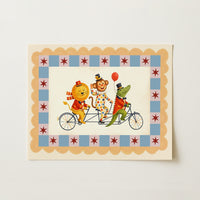 Circus Animal Parade Nursery Print, Circus Nursery Decor