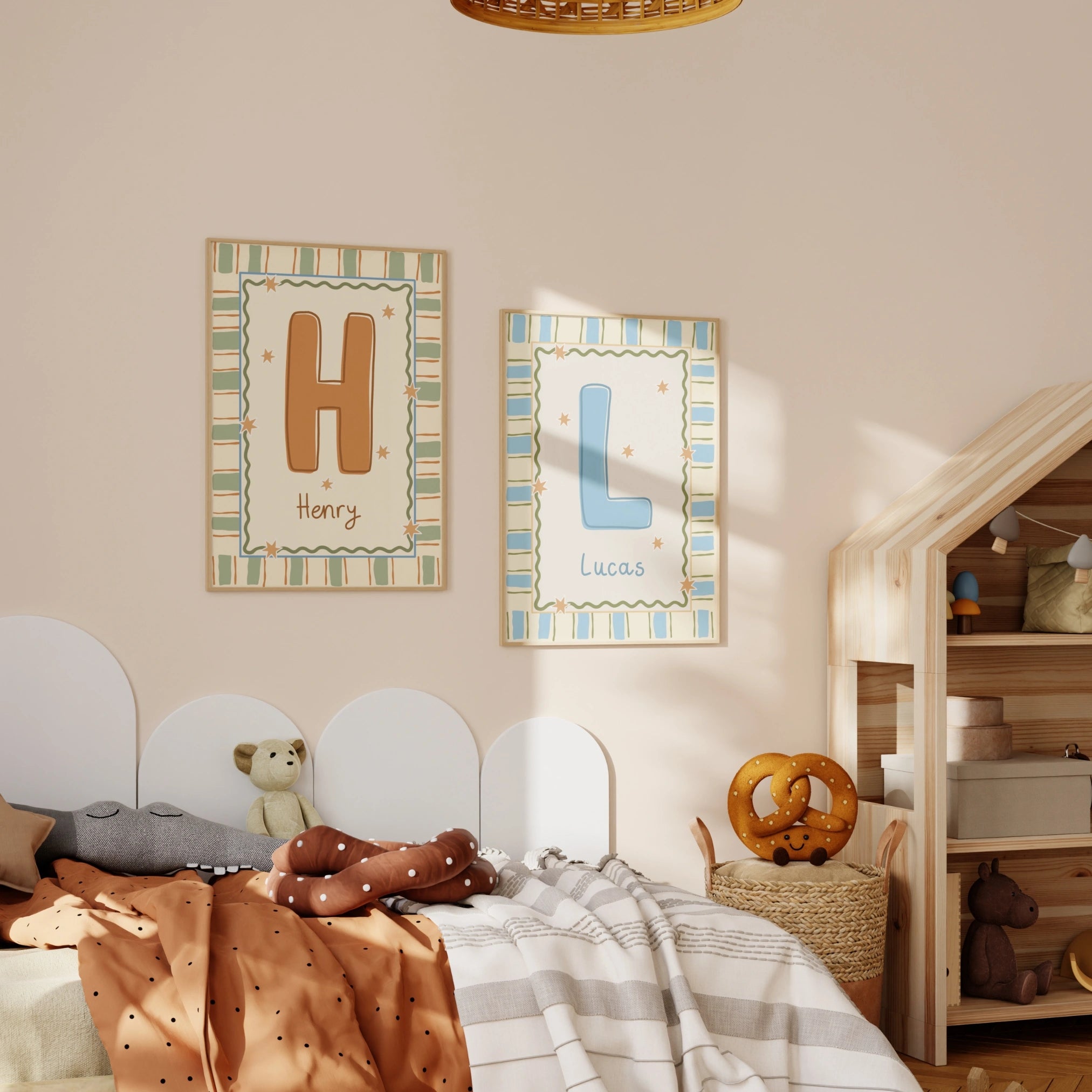Personalized Nursery Name Wall Print