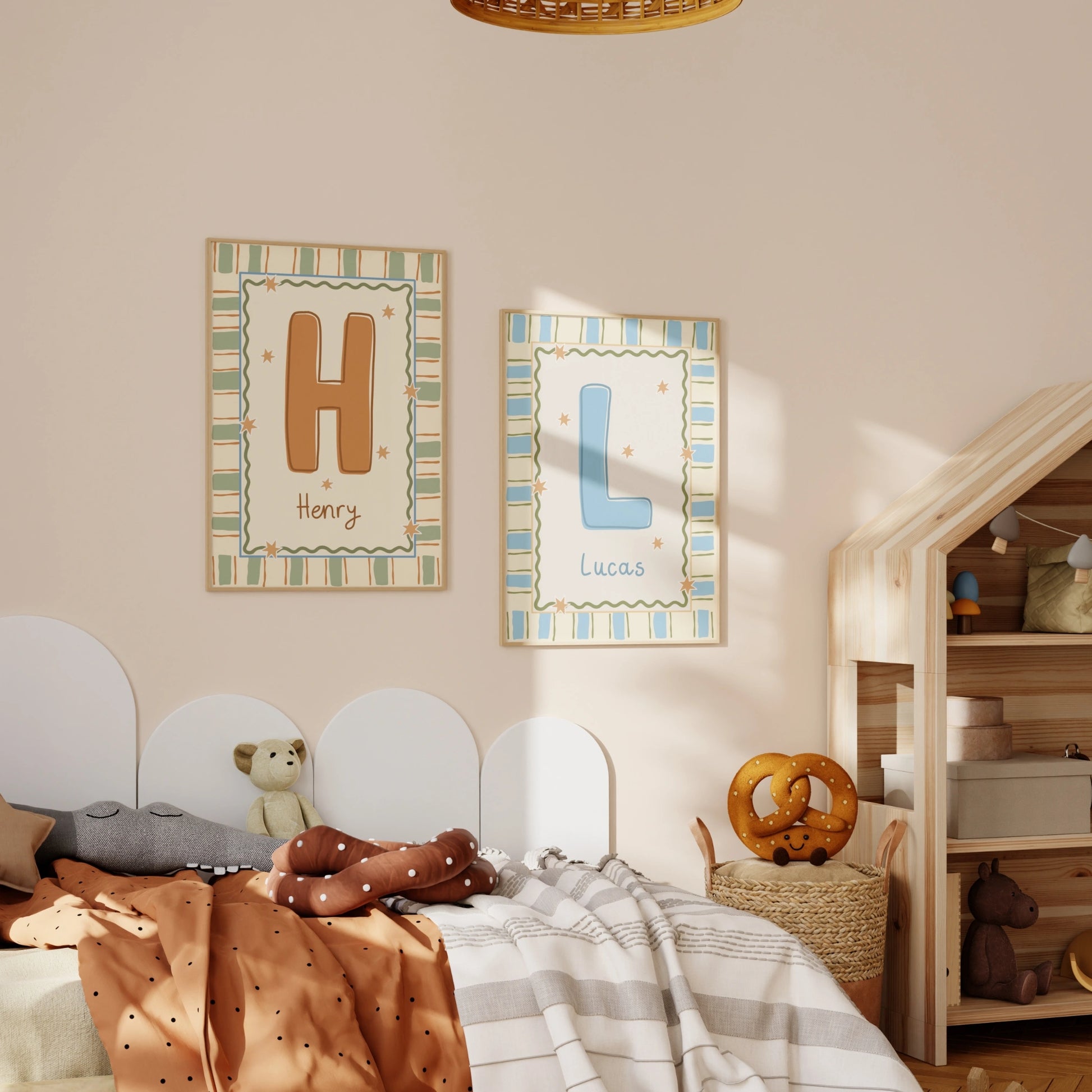 Personalized Nursery Name Wall Print