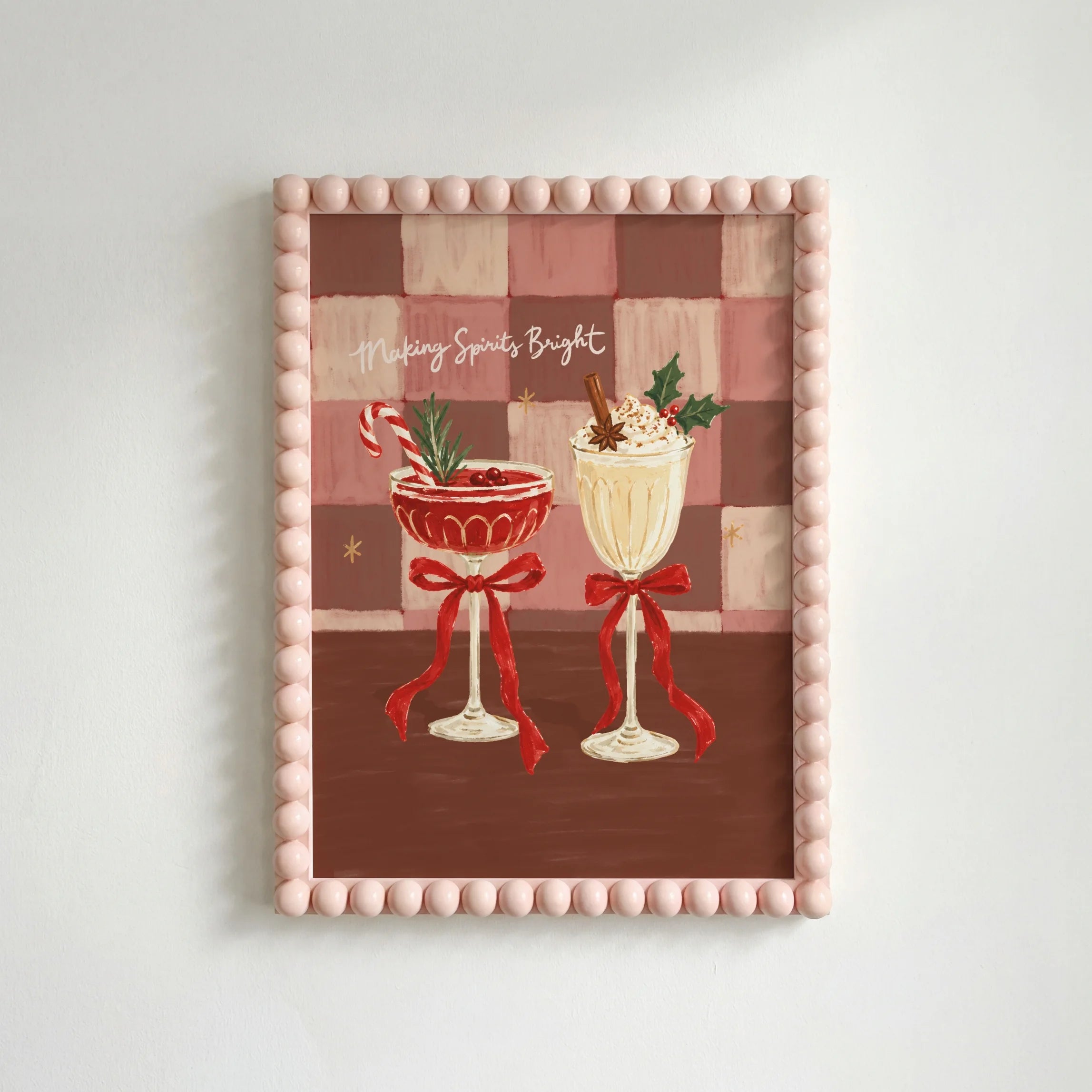 Making Spirits Bright Cocktails – Christmas Wall Art