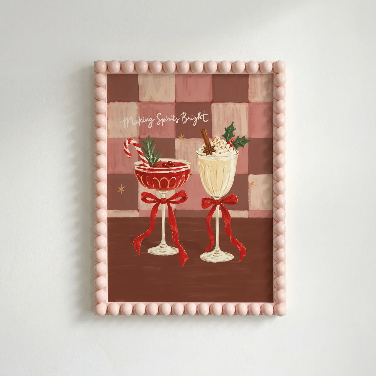 Making Spirits Bright Cocktails – Christmas Wall Art