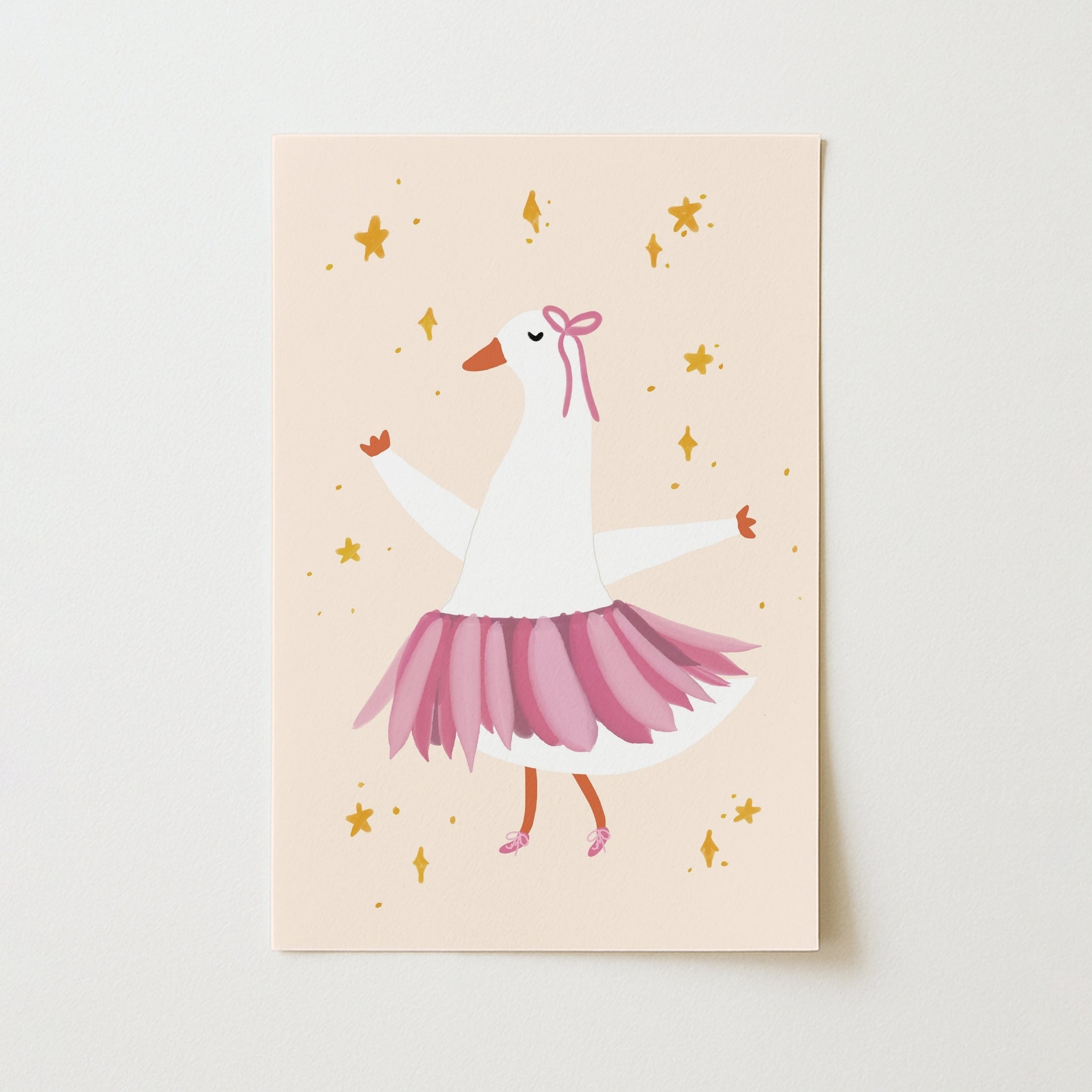 Ballet Goose Nursery Print