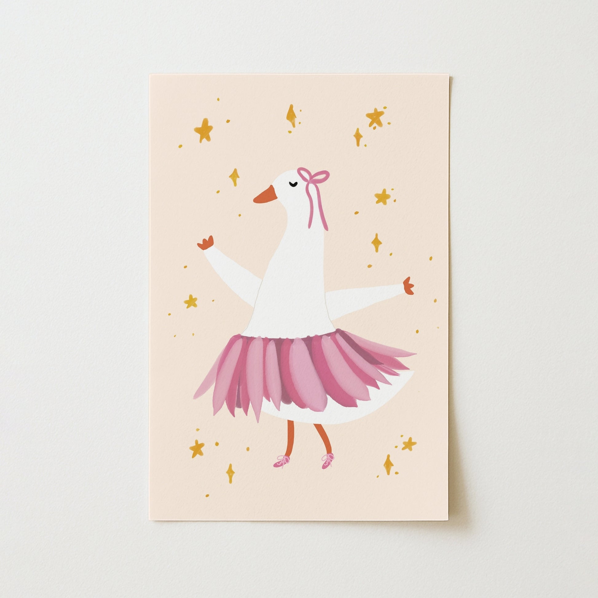 Ballet Goose Nursery Print