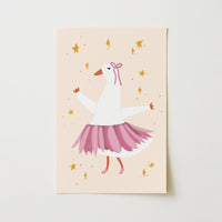 Ballet Goose Nursery Print