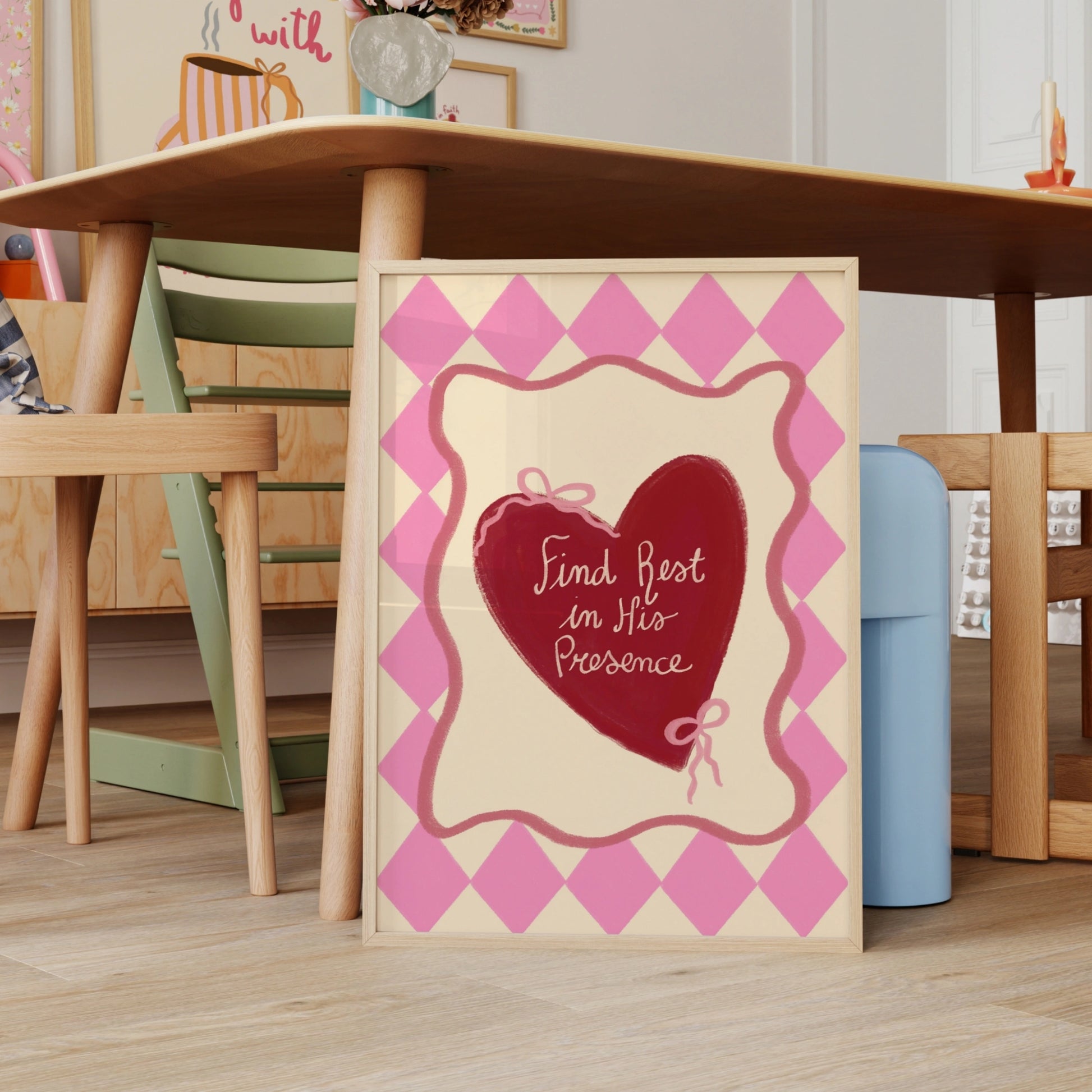 Décoration chrétienne Rose Coquette