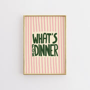 Cute Pink Striped – Décoration murale pour cuisine