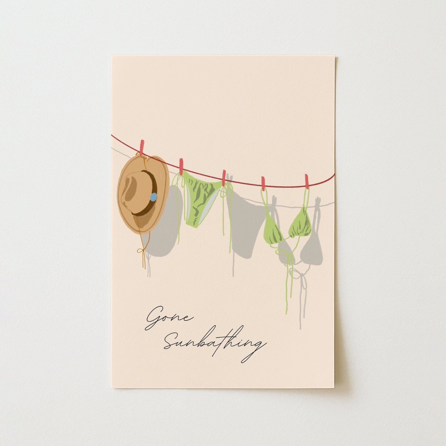 Gone Sunbathing Wall Art