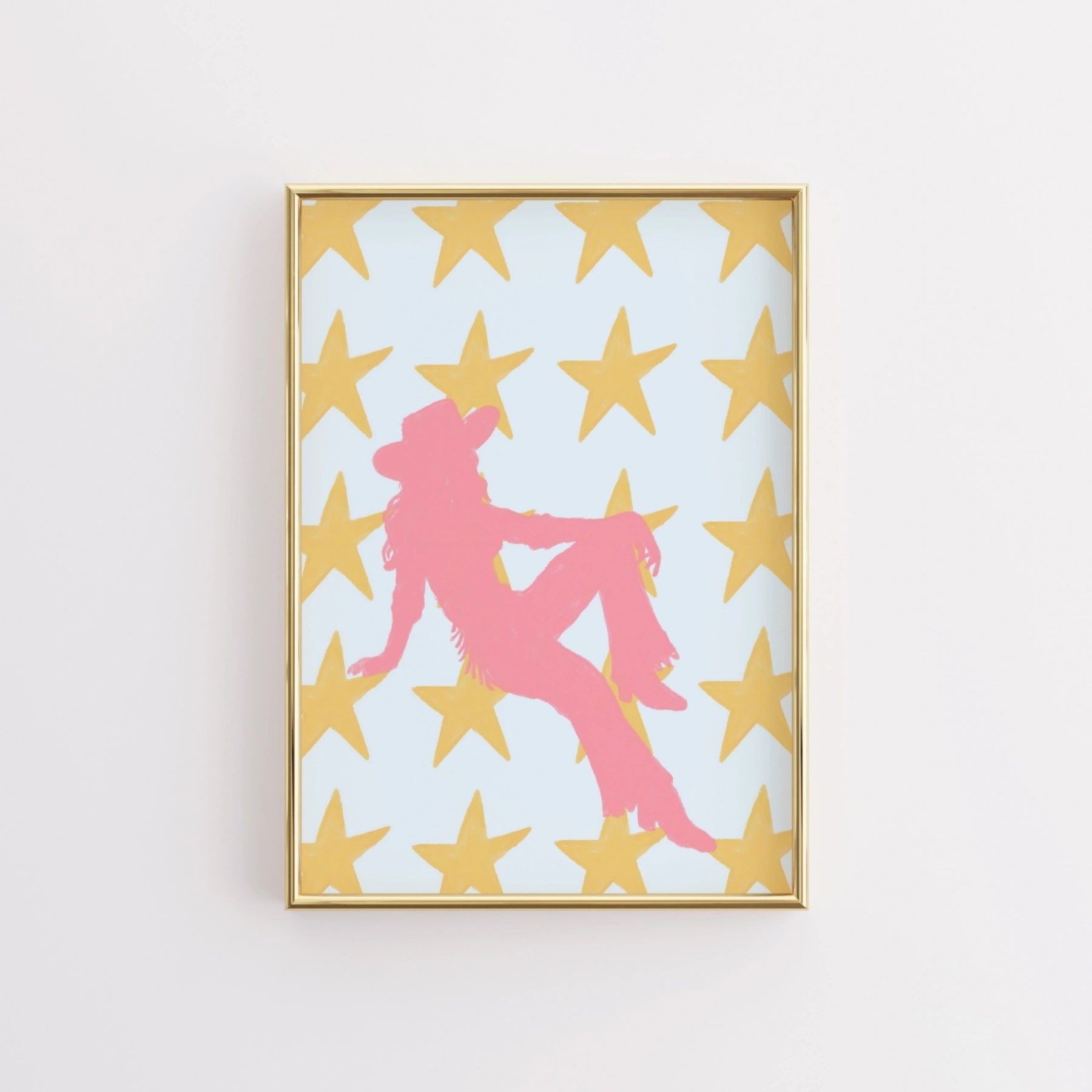 Trendy Cowgirl Poster
