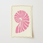 Pink Seashell - Poster costiero