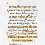 1 Corinthians 13 Neutral – Christian Wall Art