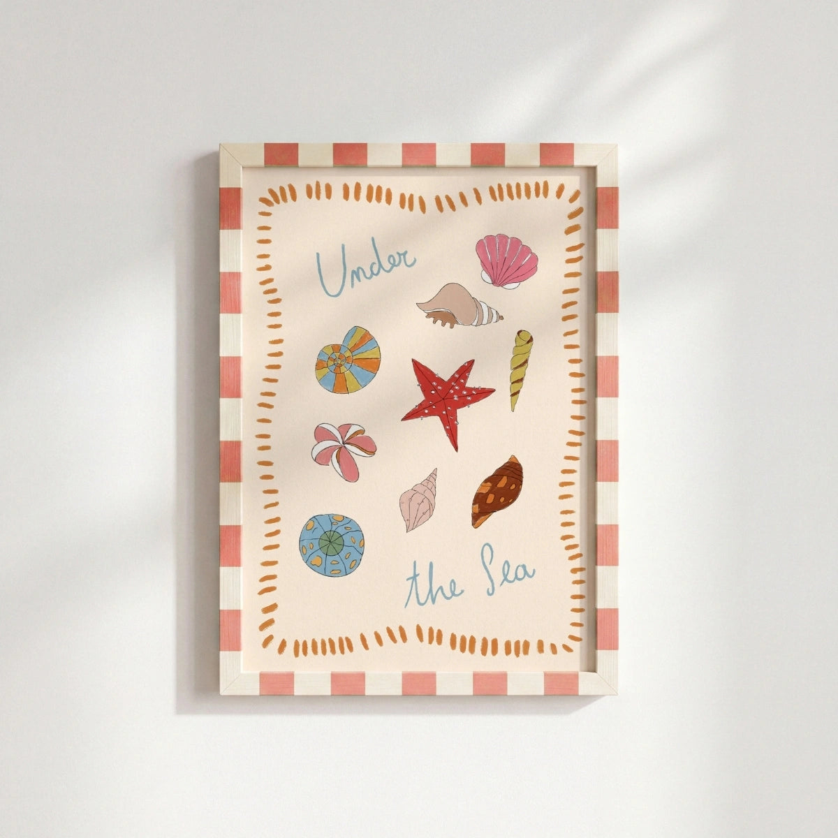 Under the Sea Wall Art Print, Coastal Wall Decor