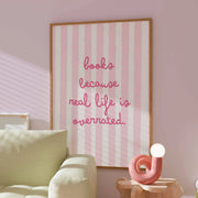 Books Over Real Life – Arte de pared literario