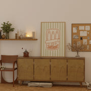 Sardine green Stripes – Kitchen Wall Art