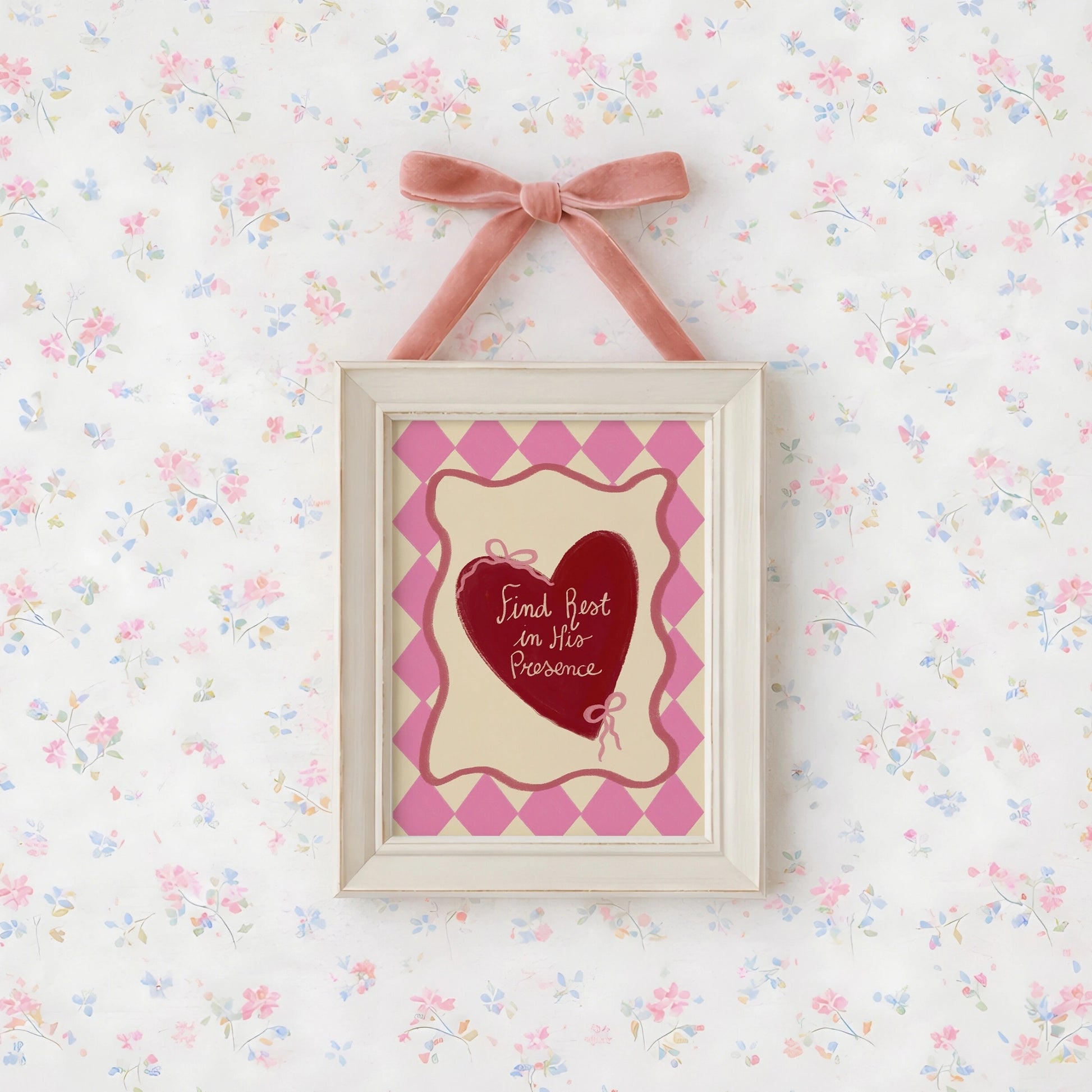 Décoration chrétienne Rose Coquette