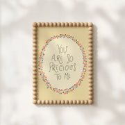 You are Precious to me with Flowers - Christian Wall Art