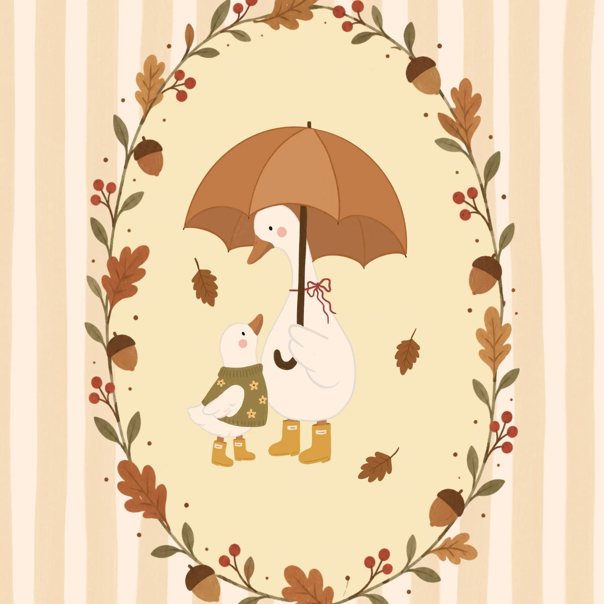 Mama Goose and Baby – Poster per bambini
