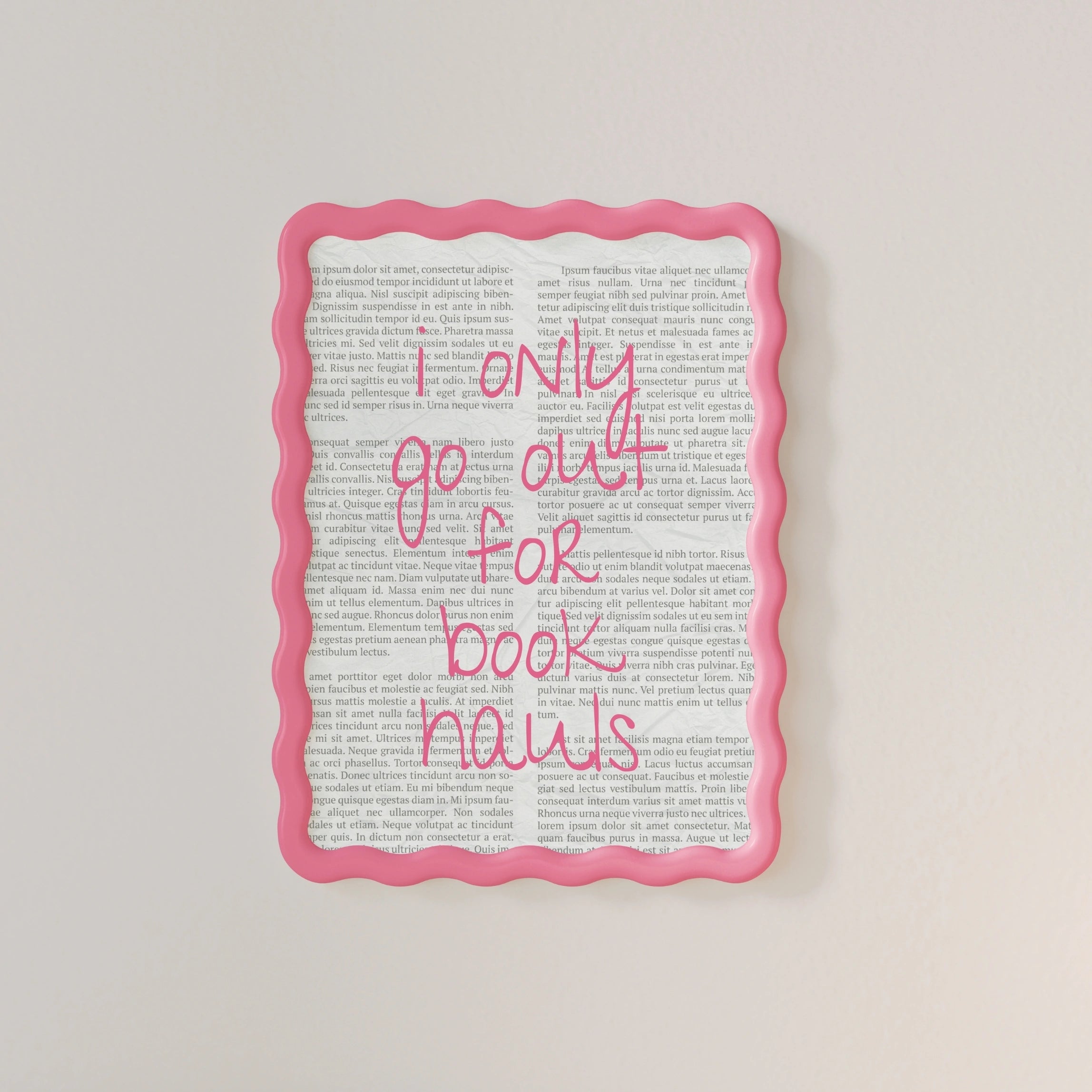 Book Hauls – Stampa rosa da libro