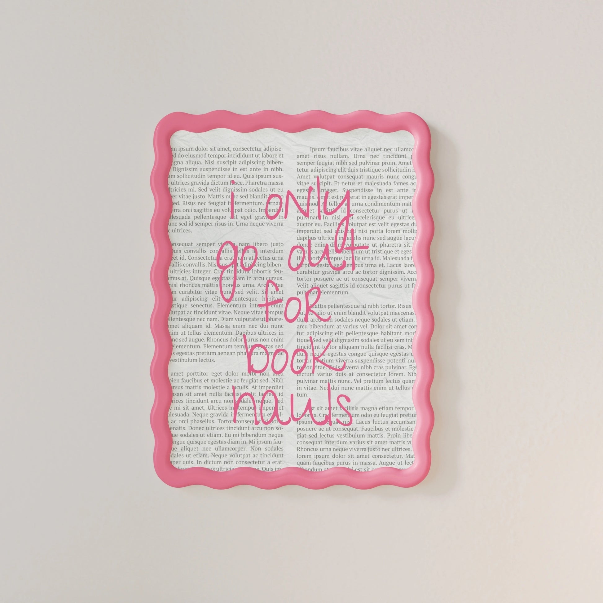 Book Hauls – Pink Bookish Print
