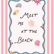 Meet Me At The Beach – Coastal Wall Art