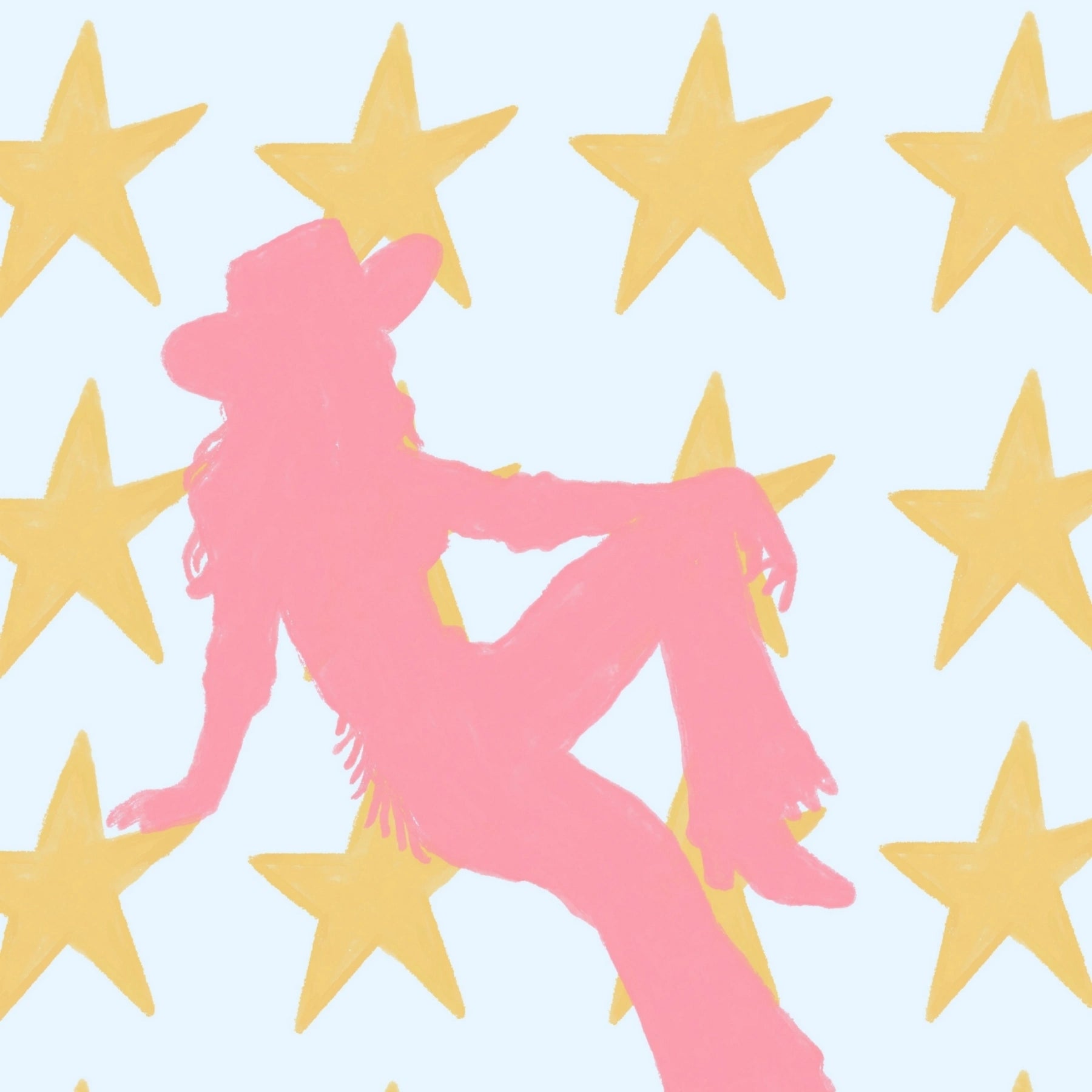 Trendy Cowgirl Poster