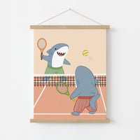 Whimsical Tennis Court Decor
