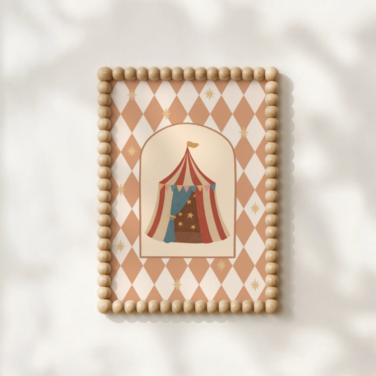Vintage Circus Tent Wall Art, Circus Nursery Decor