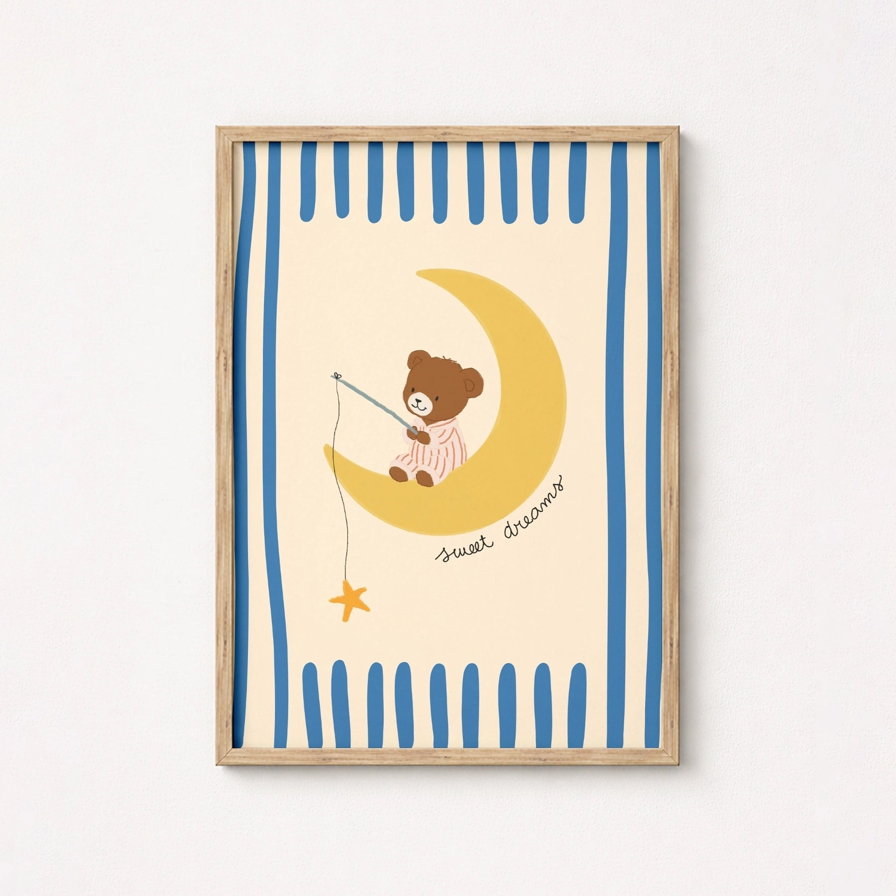 Bear Moon Nursery Wall Art