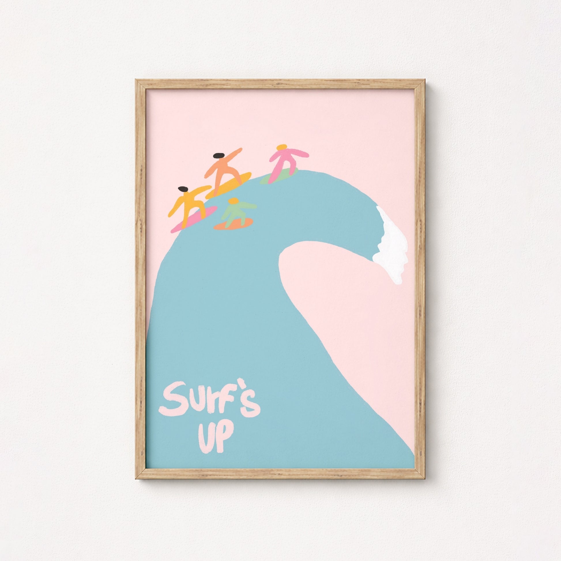 Surf’s Up Print – Playful Surfing Wall Art